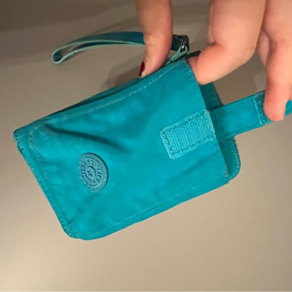 Kipling Turquoise Blue Multi-pocket Folded Zipped Wallet - Picture 8 of 11